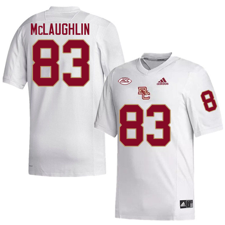 Boston College Eagles #83 Luke McLaughlin College Football Jerseys Stitched-White